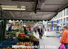 Wochenmarkt in Düren